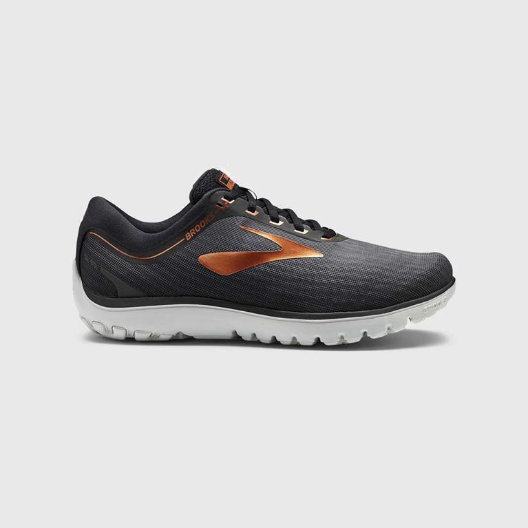 Brooks Men's Pureflow 7 Road Running Shoes Singapore - Grey (07421-GKZX)